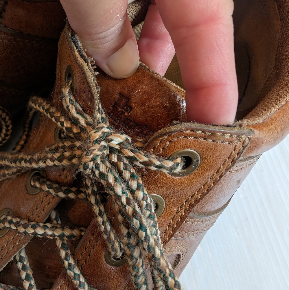 DOC MARTENS 9B08 Brown Leather Oxfords with Chunky Sole Size 9 UK - Picture 3 of 11